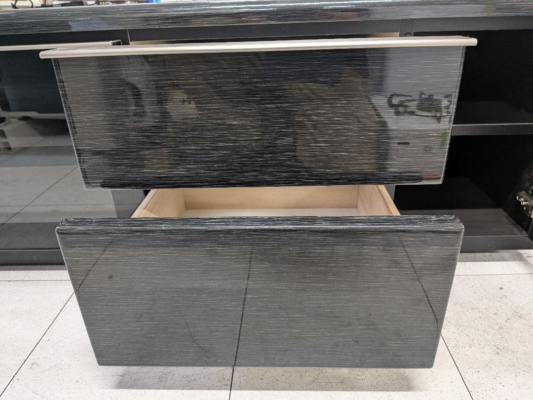 ニトリ　テレビボード　ポスティア150　ブラック