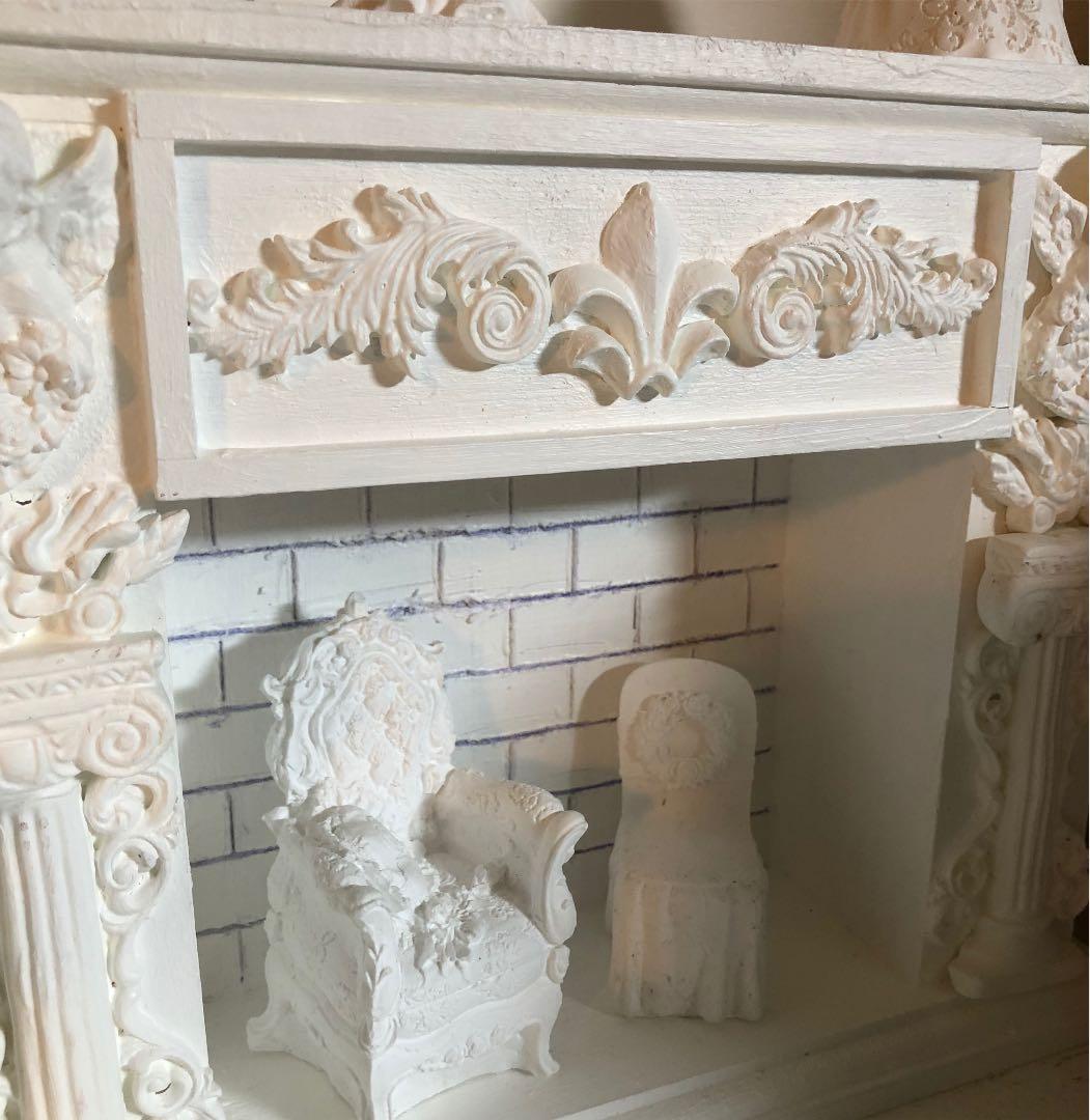 p様お纏め専用❤️ブライス　マントルピース　ホワイト　ローソク２本付