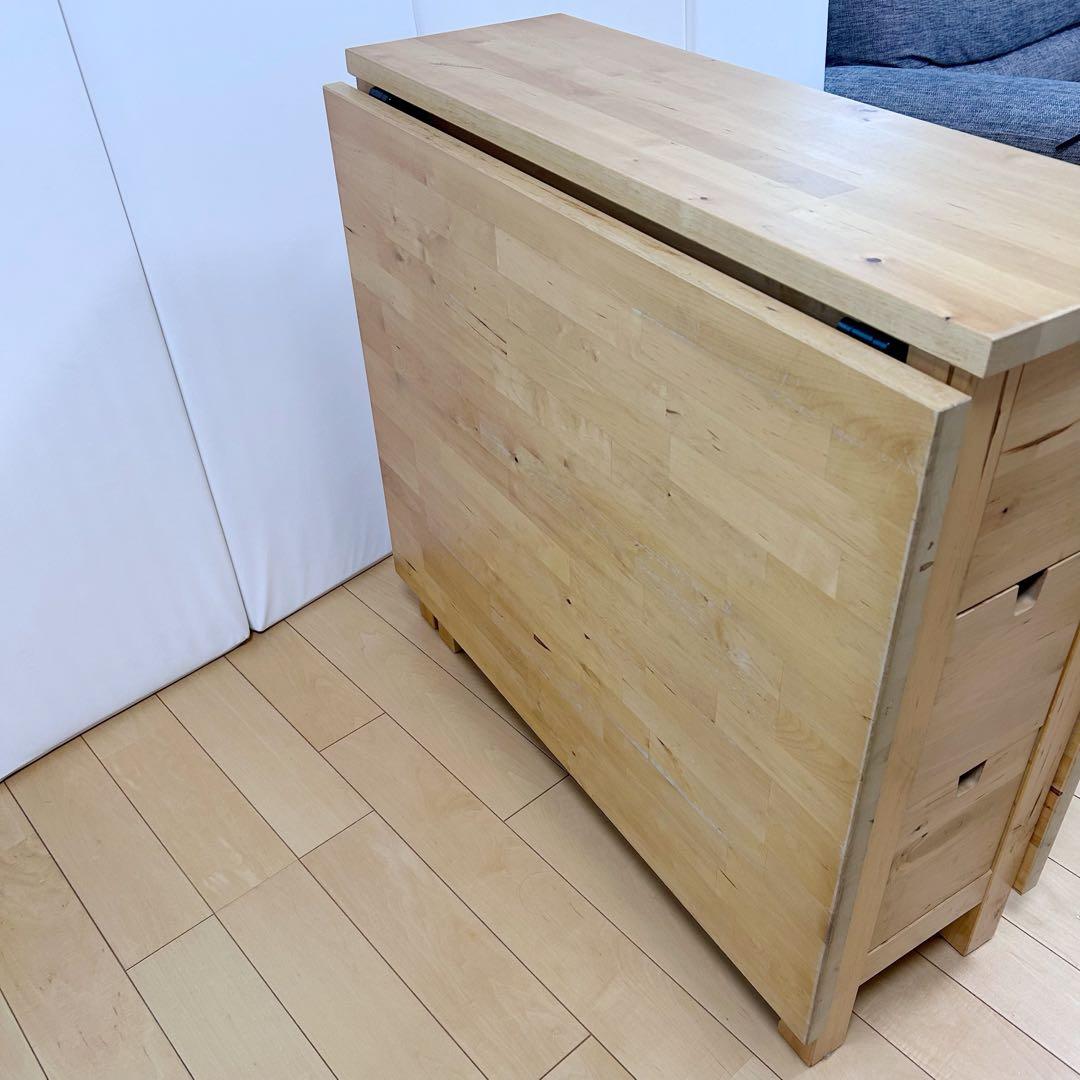 IKEA NORDENノールデン 折り畳みダイニングテーブル　チェア2バタフライ