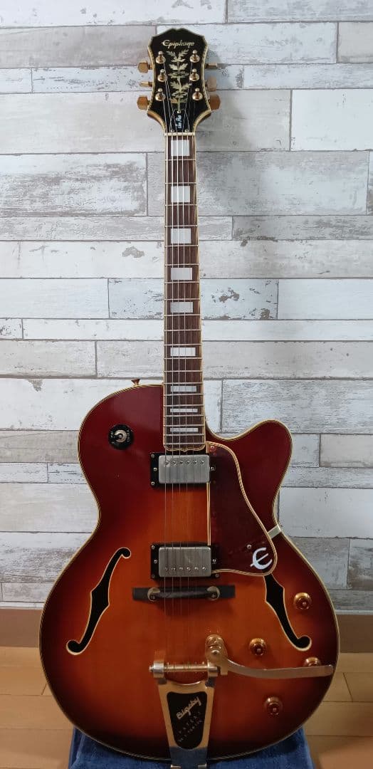フルアコ エピフォン EmperorII ジョーパス 純正ハードケース付