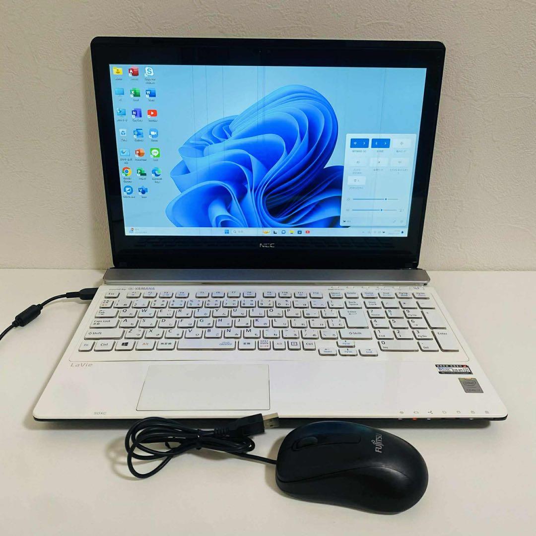 Y954 NECノートパソコン i7メモリ8G高速SSD Windows11