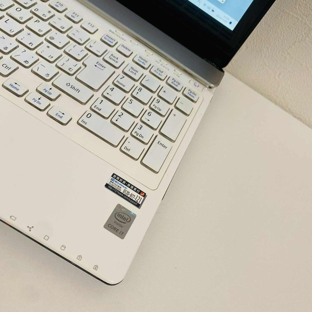Y954 NECノートパソコン i7メモリ8G高速SSD Windows11