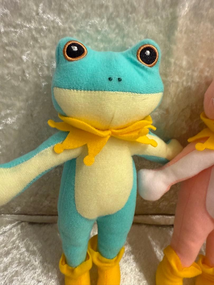 ファイナルファンタジー14 ポージングぬいぐるみ　トードスーツ　グリーン　ピンク