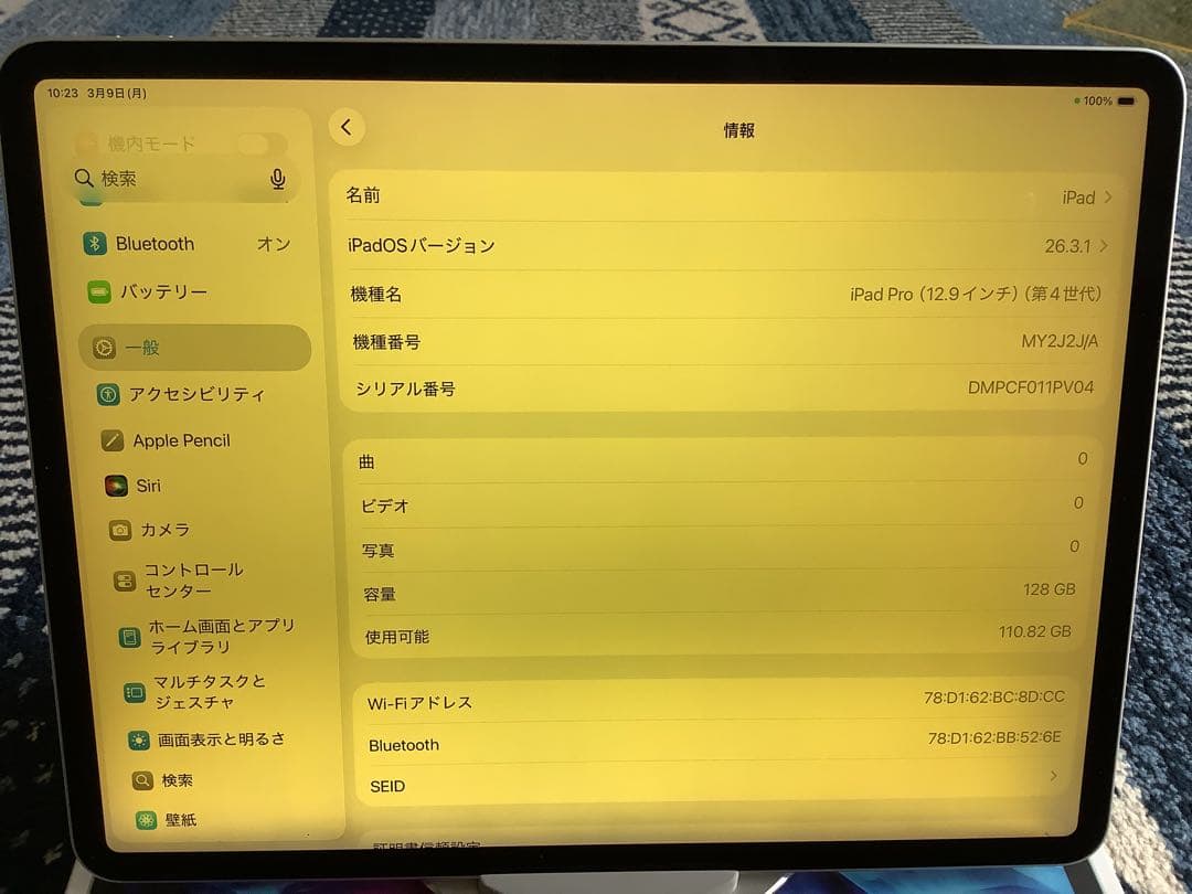 “超美品” 無傷 iPad pro 12.9インチ シルバー