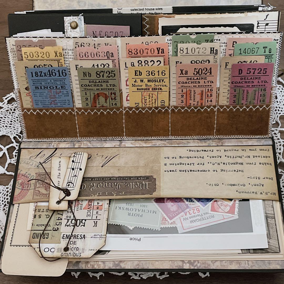 ①ジャンクジャーナル　おすそ分けファイル　ヴィンテージ紙ものセット