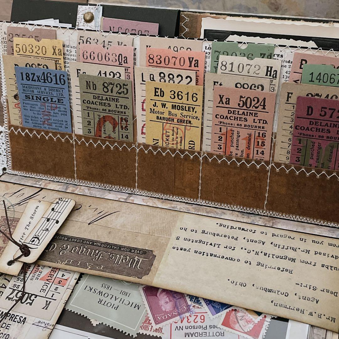 ①ジャンクジャーナル　おすそ分けファイル　ヴィンテージ紙ものセット