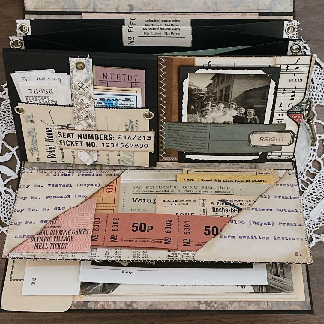 ①ジャンクジャーナル　おすそ分けファイル　ヴィンテージ紙ものセット