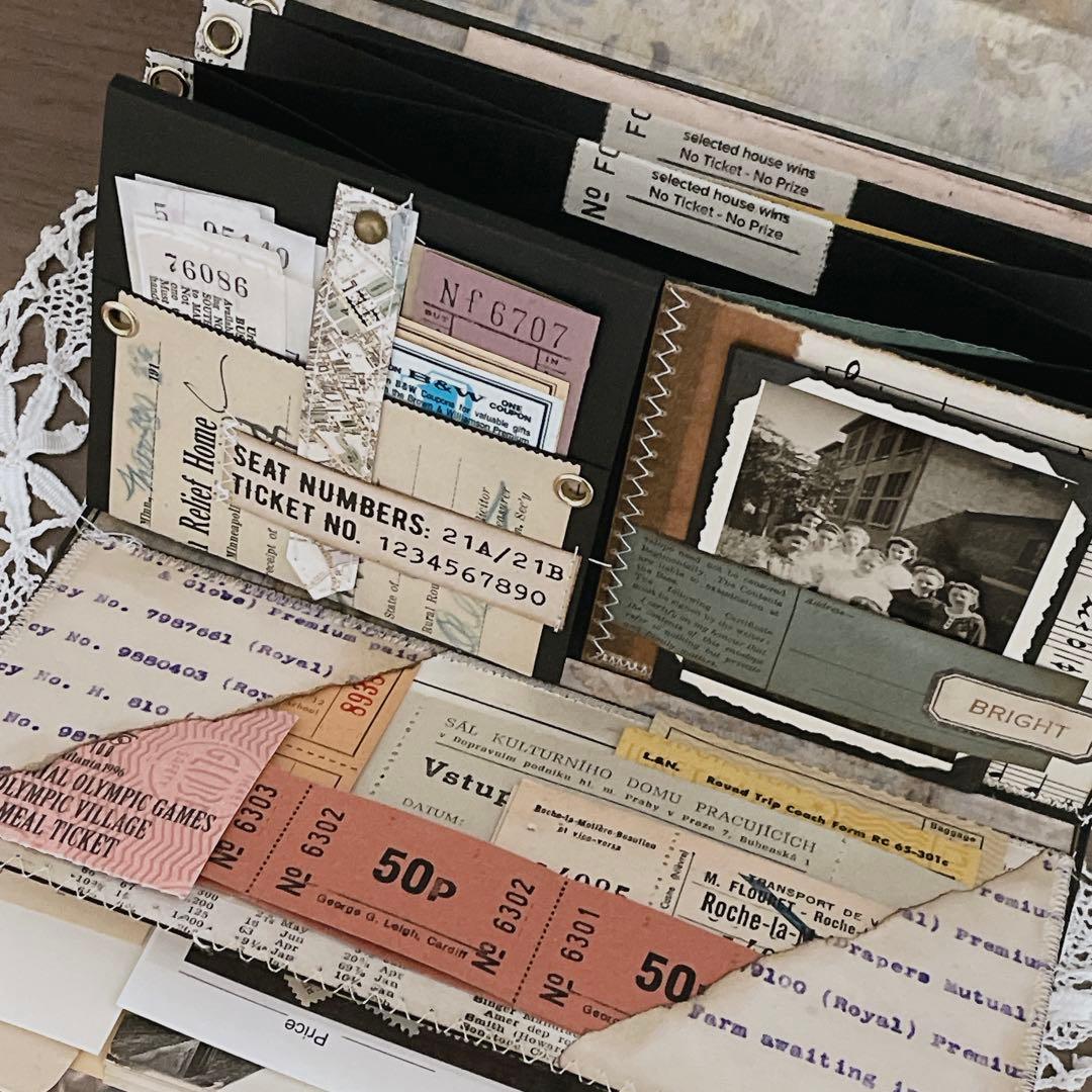 ①ジャンクジャーナル　おすそ分けファイル　ヴィンテージ紙ものセット