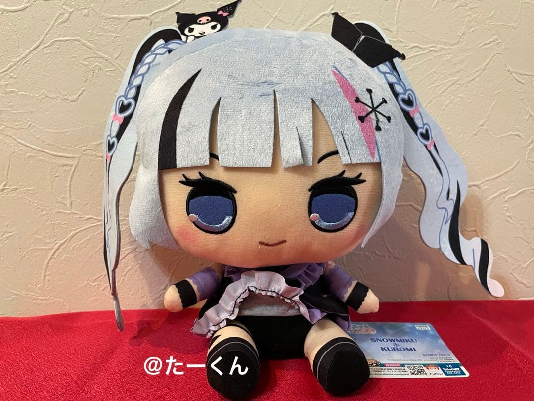 雪ミクxクロミ Trio-Try-iT Figure きゅるまる ぬいぐるみ