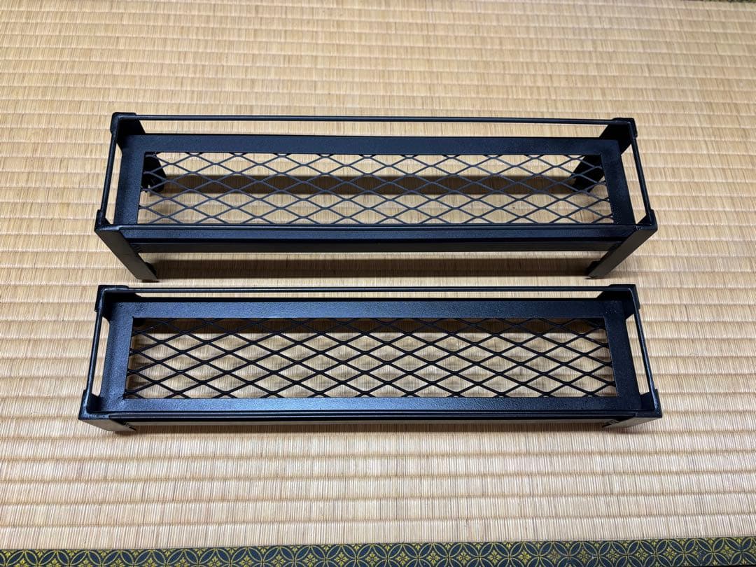 ［落下防止バー付］インダストリアルアイアン棚　植物棚