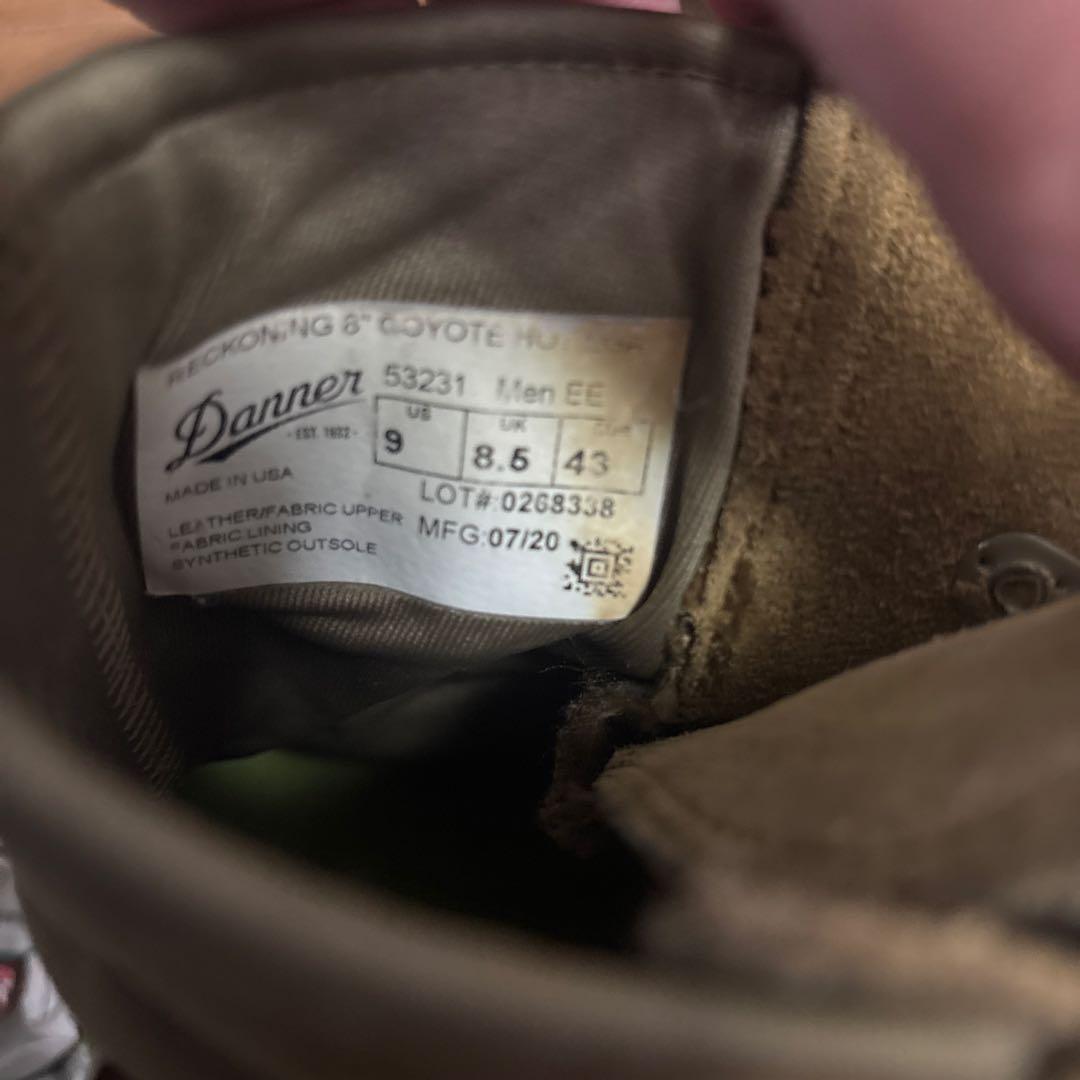 米軍　実物　DANNER ミリタリーブーツ　27cm 送料無料　（67）