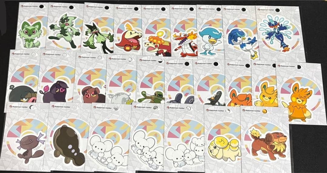 ポケモン　貼って剥がせるステッカー まとめ パルデア スカーレット バイオレット