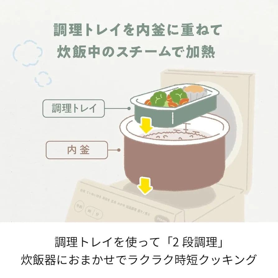 レコルト ライスクッカー・グレー(黒色)新品未使用