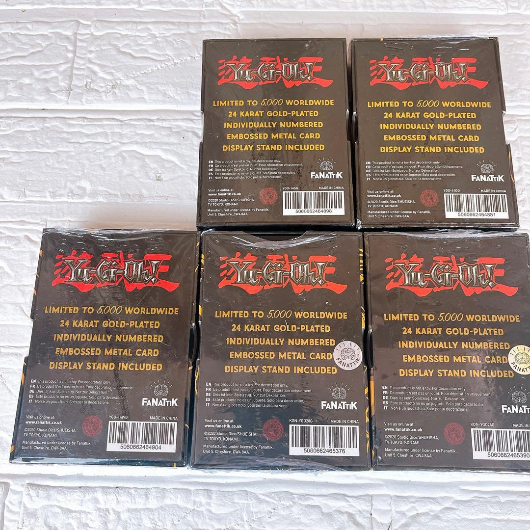 FaNaTtik 遊戯王 24K金属製カード 5種セット 5000枚限定
