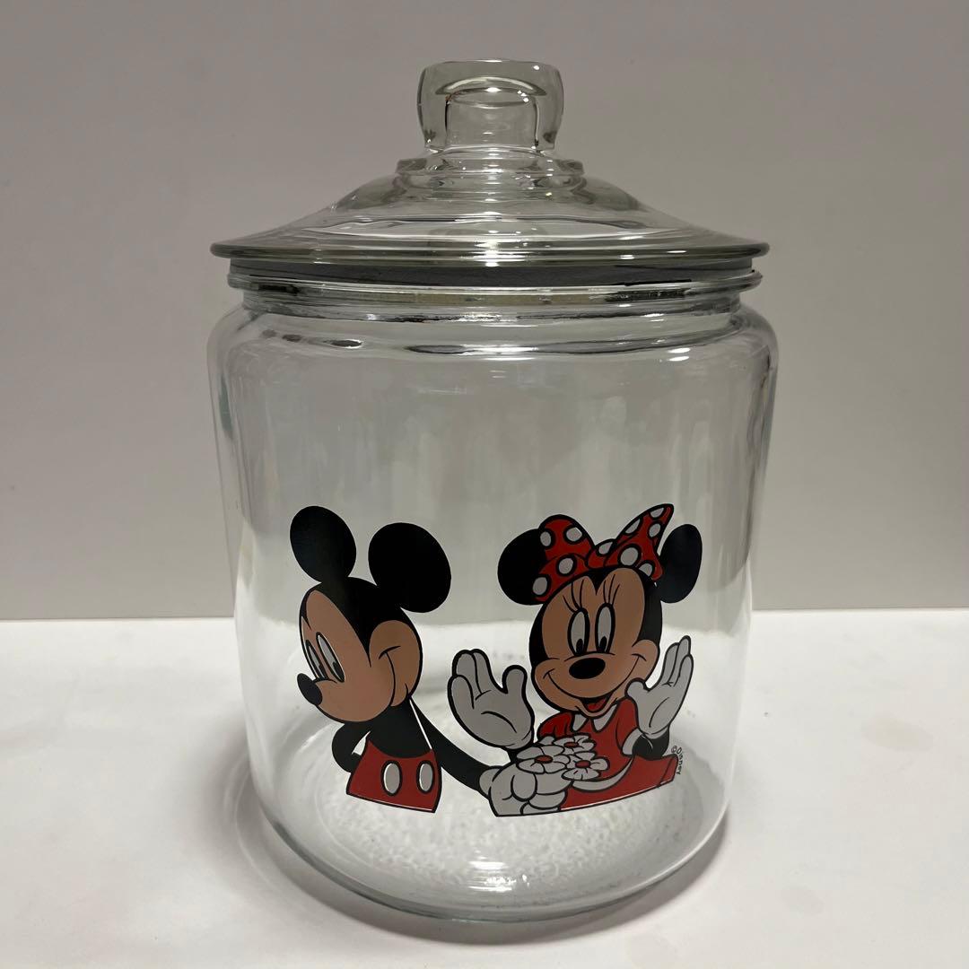 【レトロ】アンカーホッキング　ミッキー&ミニー　クッキージャー　当時物