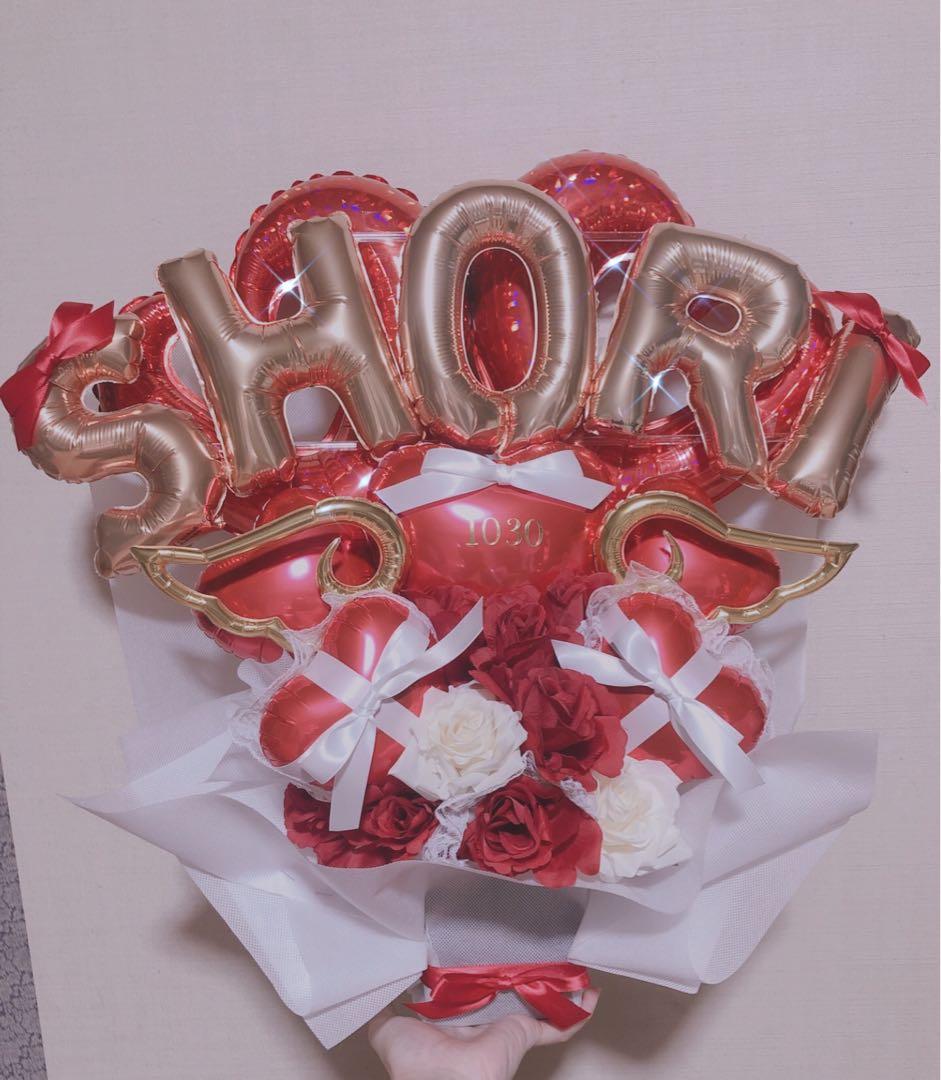 バルーンギフト　バルーンアレンジ 生誕祭　成人式　卓フラ　フラスタ　推し
