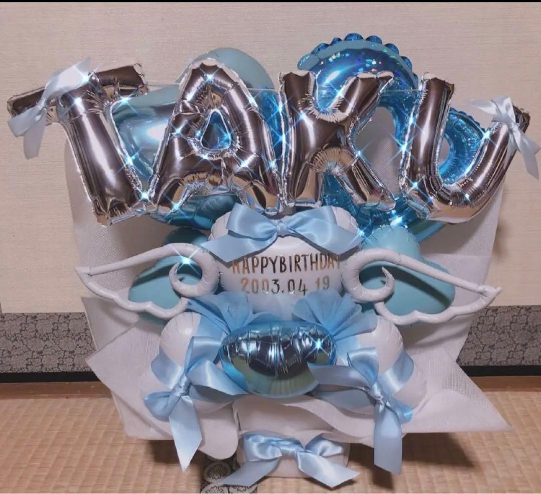 バルーンギフト　バルーンアレンジ 生誕祭　成人式　卓フラ　フラスタ　推し