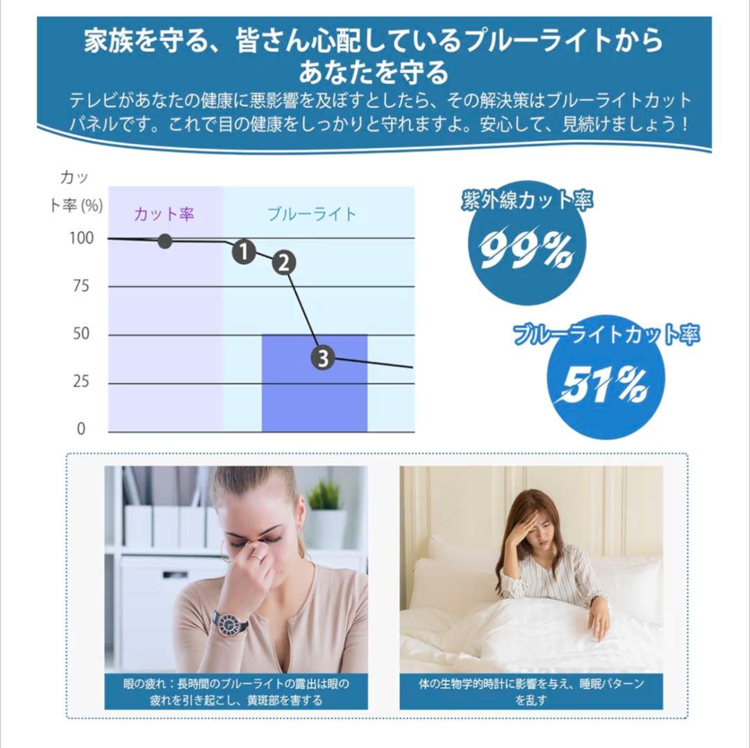 液晶テレビ保護パネル 75インチ テレビカバー アクリル製 液晶保護プロテクター