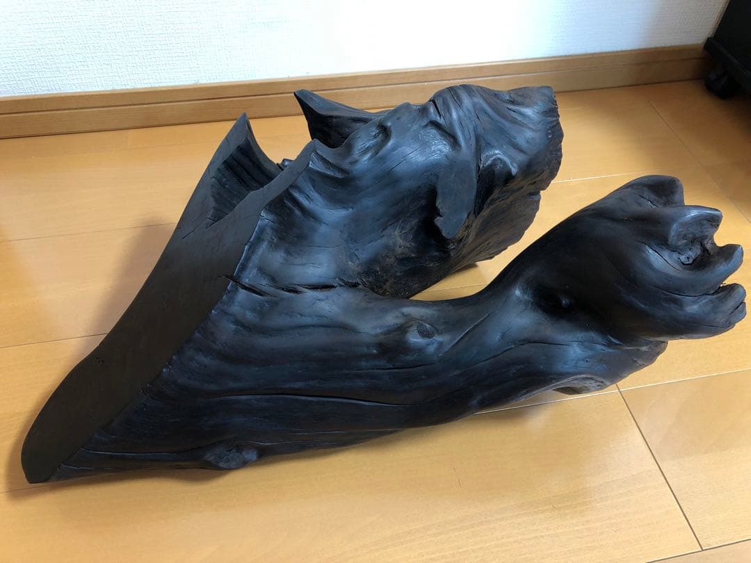 【銘木】小笠原桑 原木 磨き 希少 8.5kg 芸術品