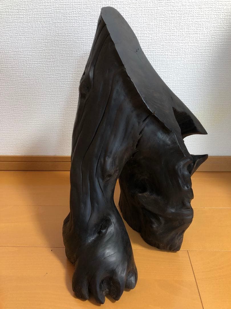 【銘木】小笠原桑 原木 磨き 希少 8.5kg 芸術品