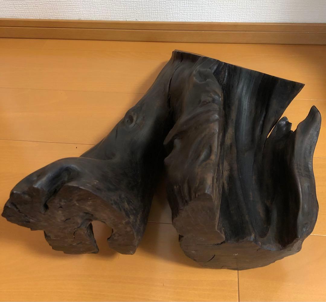 【銘木】小笠原桑 原木 磨き 希少 8.5kg 芸術品