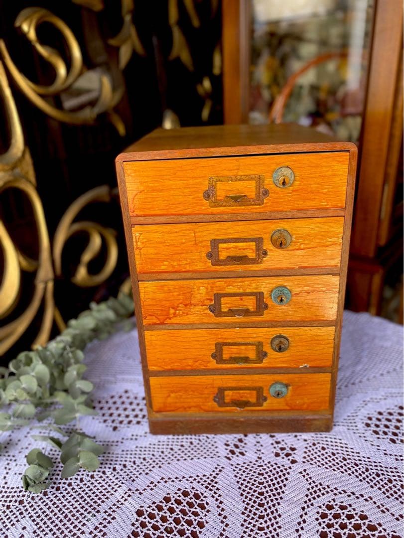 小引き出し 組木 昭和レトロ インテリア 小物入れ 当時物