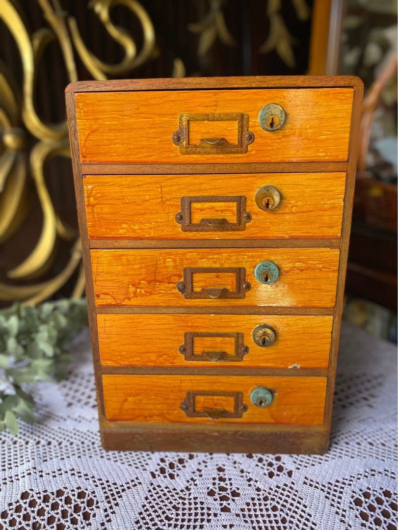 小引き出し 組木 昭和レトロ インテリア 小物入れ 当時物