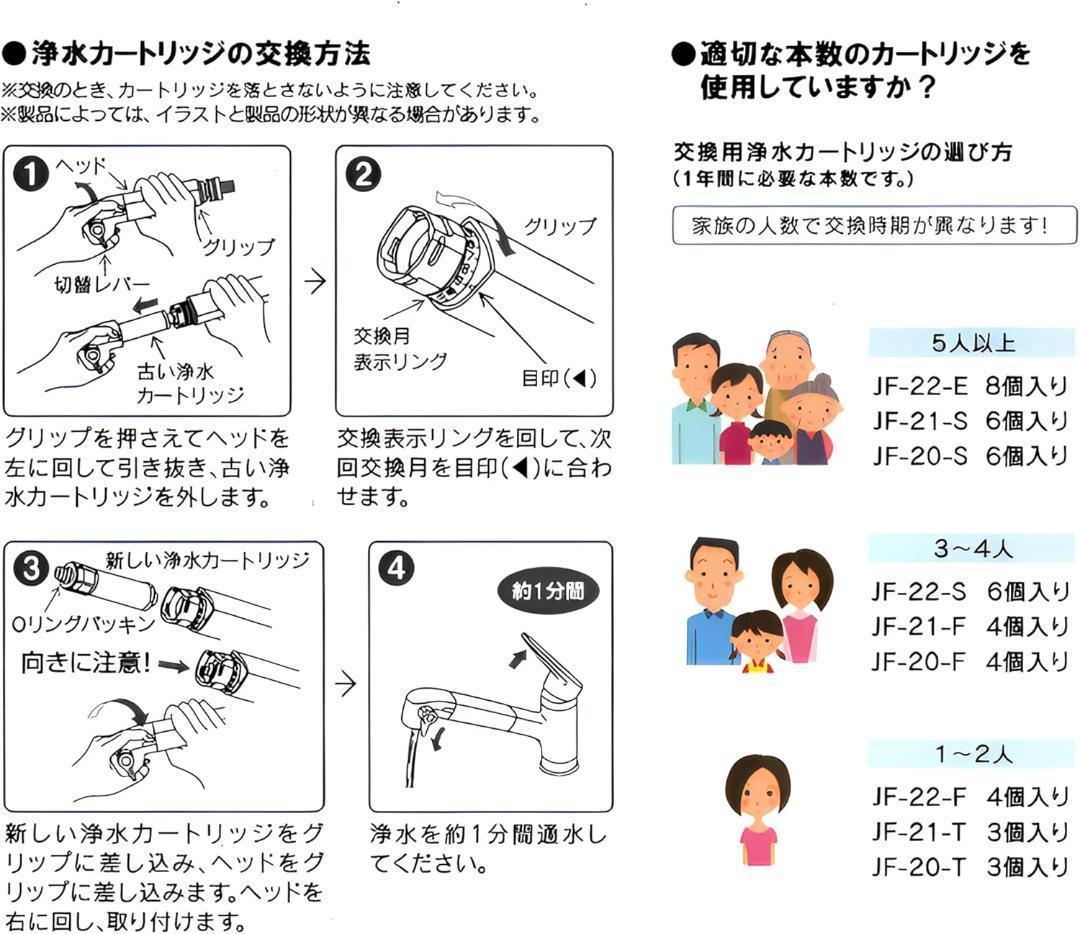 浄水器交換用カートリッジ JF-53シリーズ対応 互換 3個セット