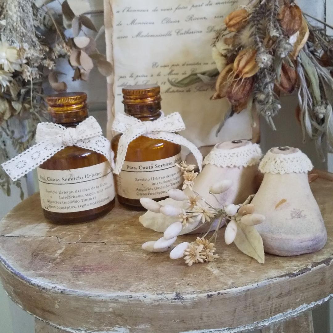 再販♡**アンティーク風アンバーボトル瓶**