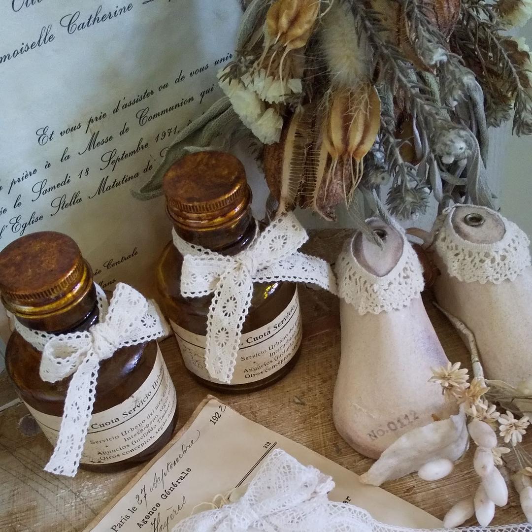 再販♡**アンティーク風アンバーボトル瓶**