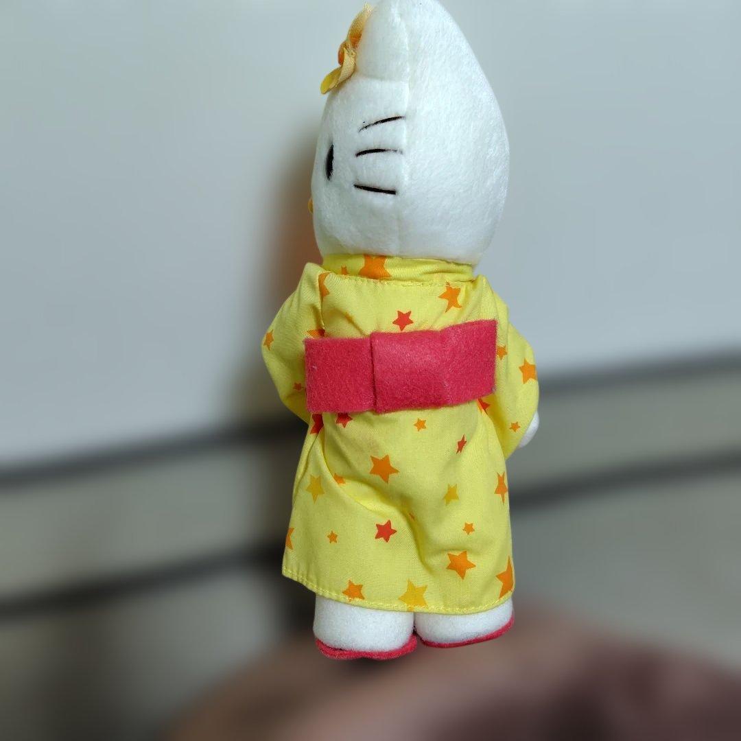 【非売品】ハローキティ 浴衣 ぬいぐるみ うちわ持ち3体セット