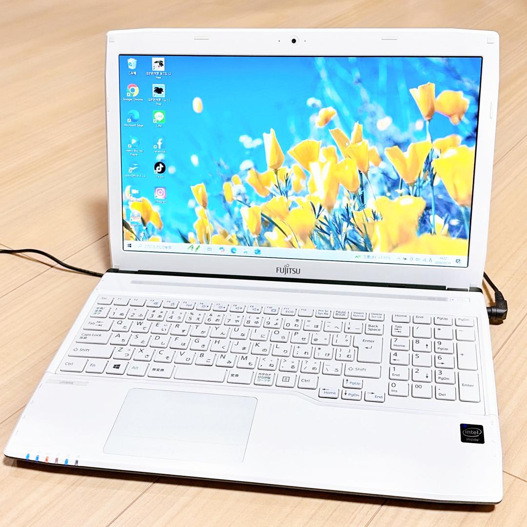 初心者おすすめ✨富士通FMV✨メモリ8GB✨SSD256GB✨大画面ノートPC