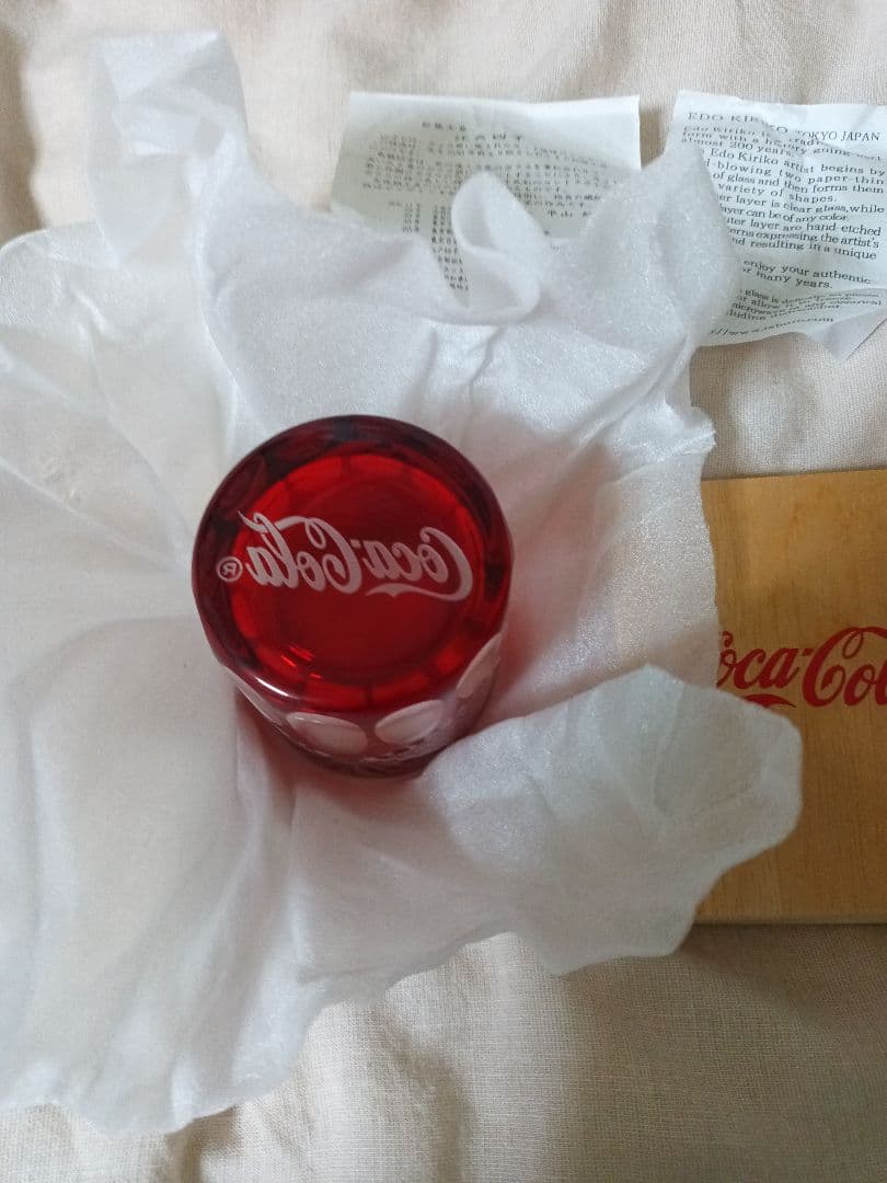 コカ・コーラ非売品　太武朗工房　江戸切子「琥珀」