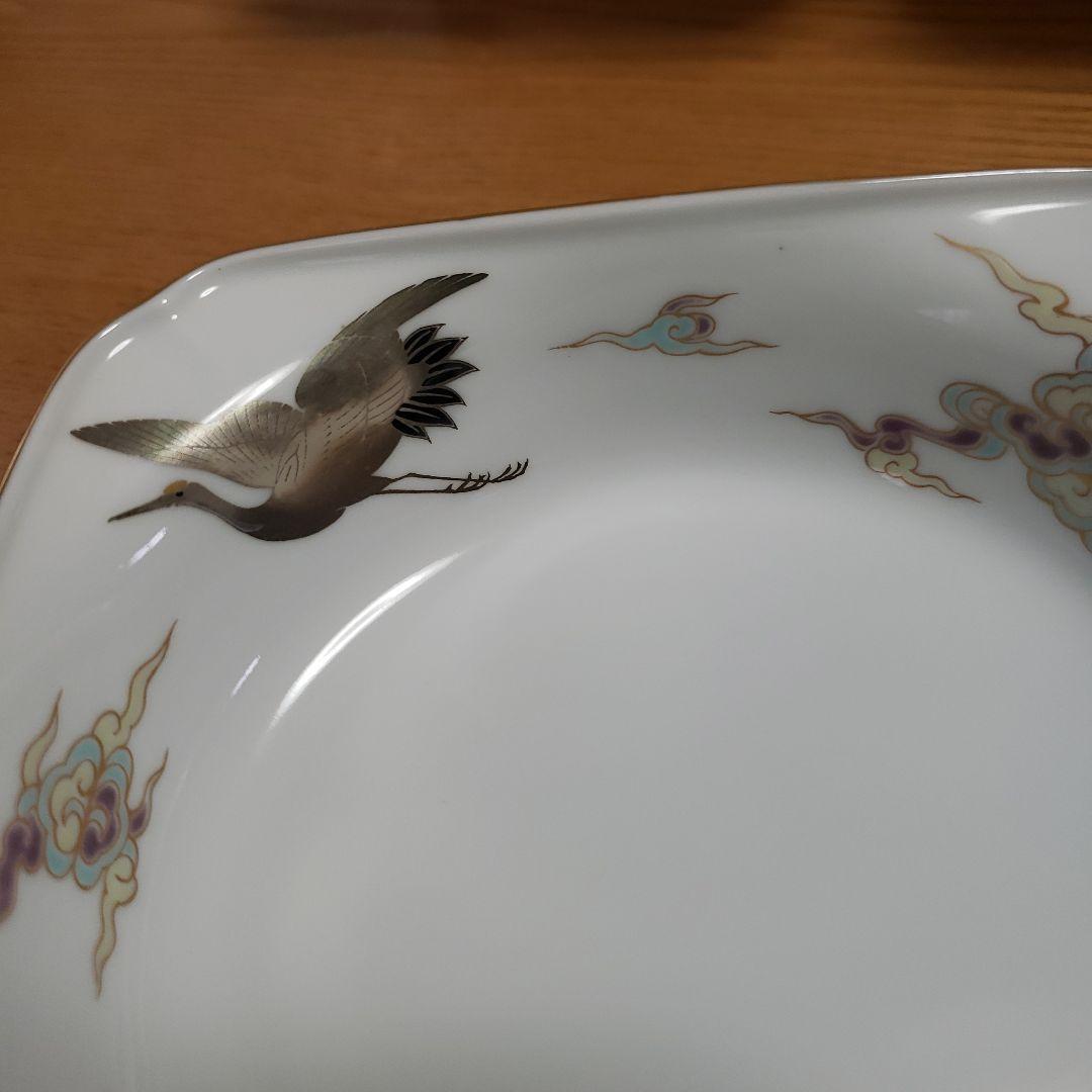 深川製磁　蓋物1個 丸型 小染桜 青磁　ボンボニエール　中鉢3個　未使用