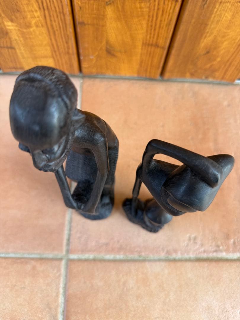 アフリカ　アート 彫刻 マコンデ彫刻　黒檀　アンティーク　雑貨　アジアン　木製品