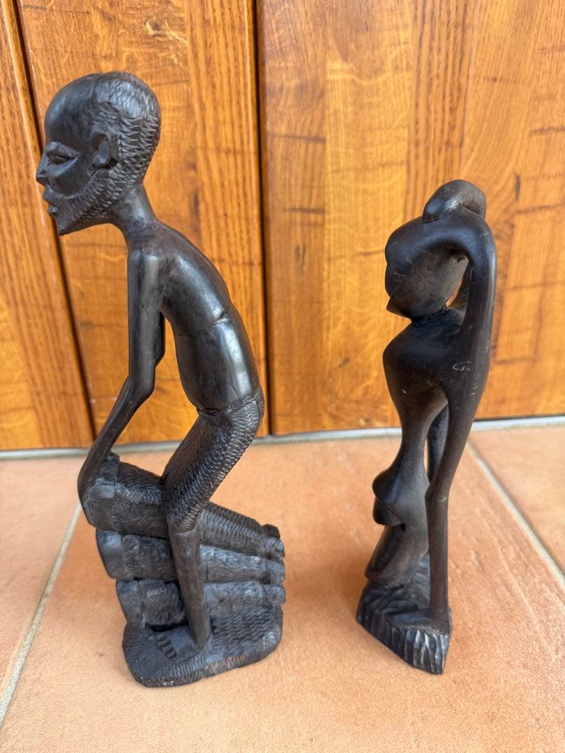 アフリカ　アート 彫刻 マコンデ彫刻　黒檀　アンティーク　雑貨　アジアン　木製品