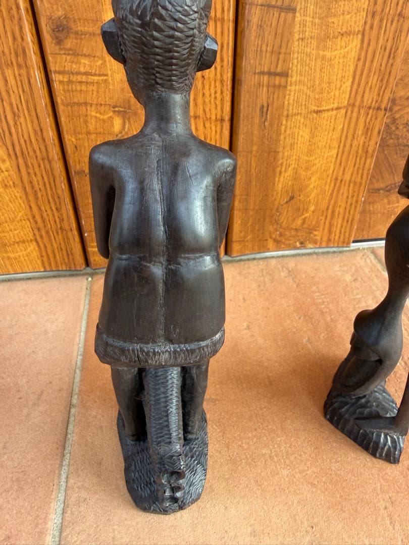 アフリカ　アート 彫刻 マコンデ彫刻　黒檀　アンティーク　雑貨　アジアン　木製品