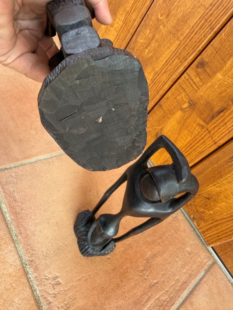 アフリカ　アート 彫刻 マコンデ彫刻　黒檀　アンティーク　雑貨　アジアン　木製品