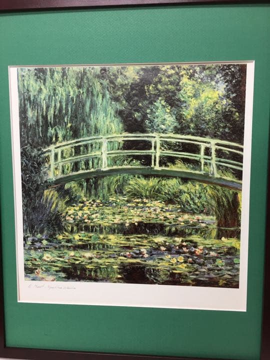 絵画  世界の名画 モネの睡蓮 が登場 額縁付き