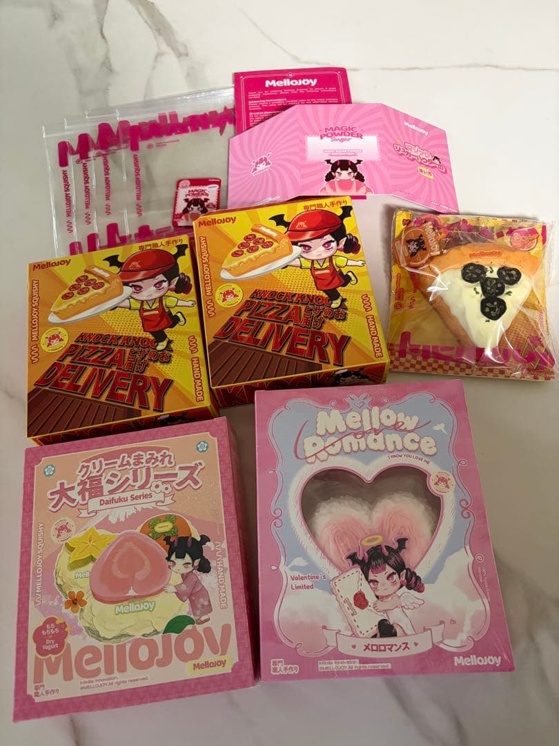 メロジョイ【未開封】大福、ピザ、バレンタインボットウ➕開封済み新品トリュフ計4点