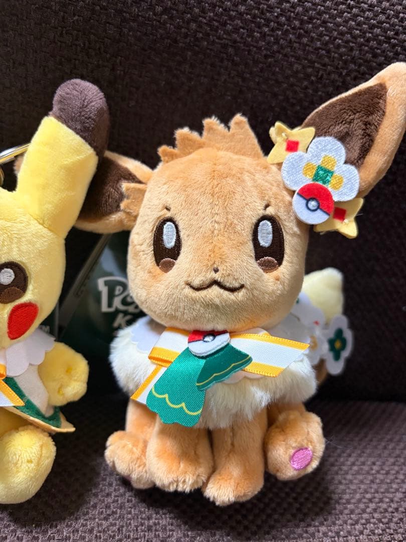 ピカチュウ イーブイ ぬいぐるみキーホルダーセット