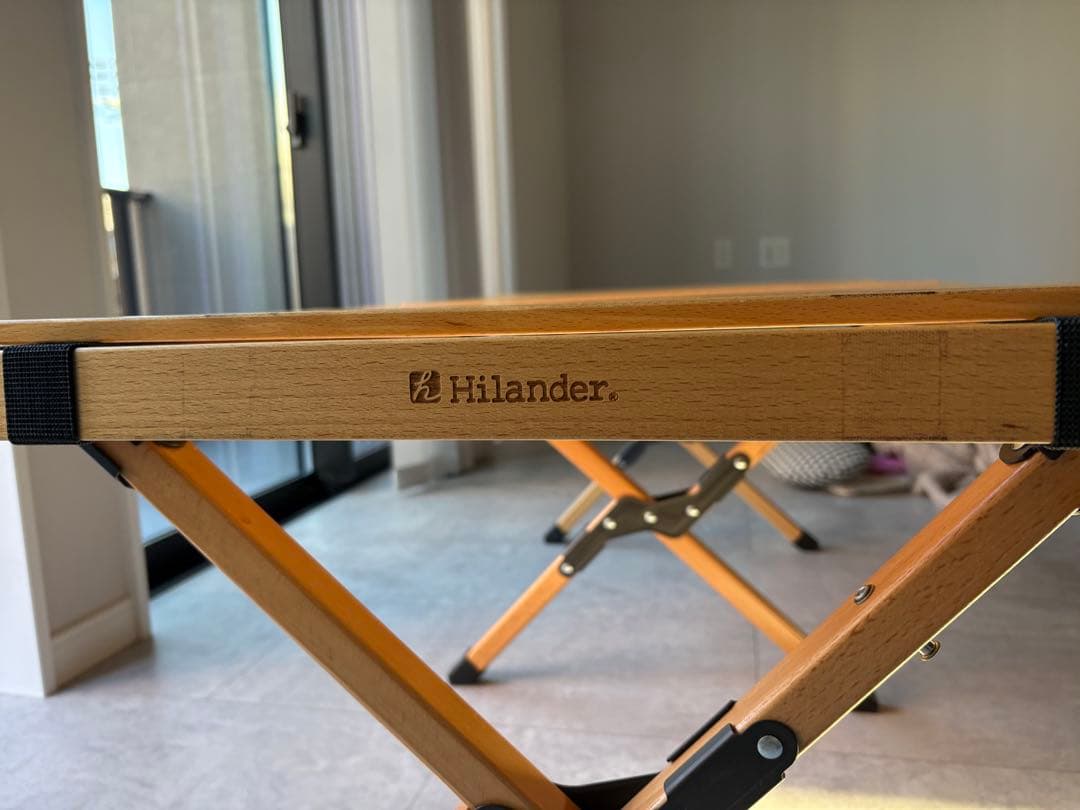Hilander 木製折りたたみテーブル 収納バッグ付き
