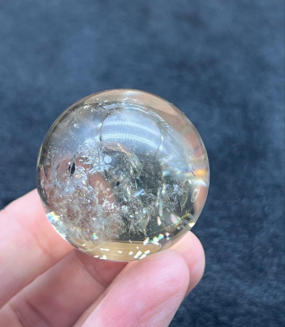 エンジェルラダー シトリン ブルーラダー スフィア パワーストーン　置物