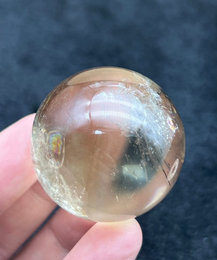 エンジェルラダー シトリン ブルーラダー スフィア パワーストーン　置物