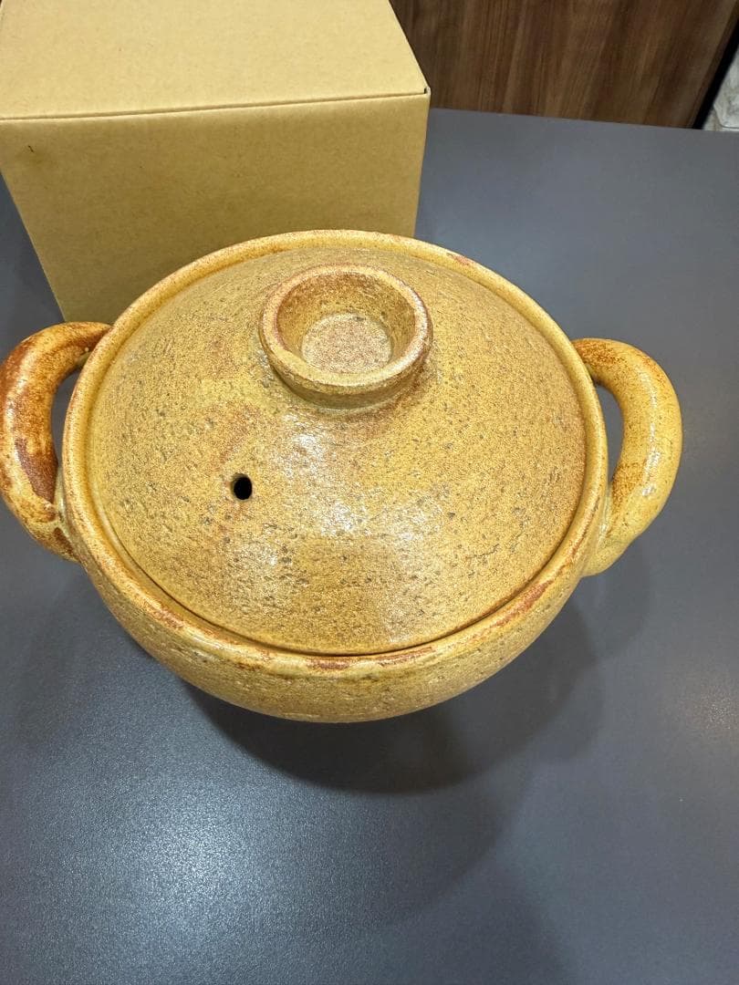 【未使用】伊賀焼 みそ汁鍋 小 CT-40