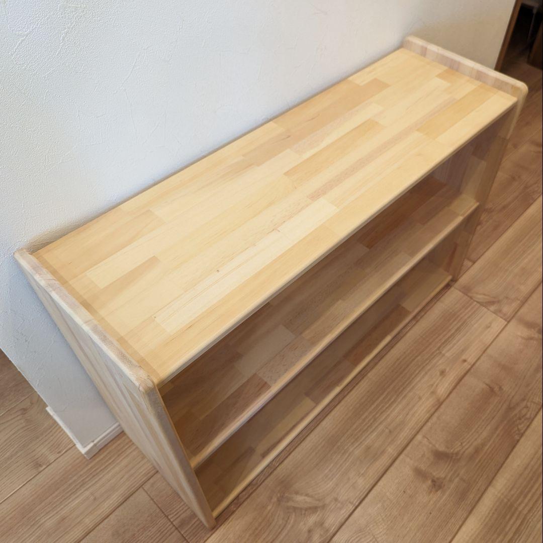 ナチュラルウッド 3段シェルフ