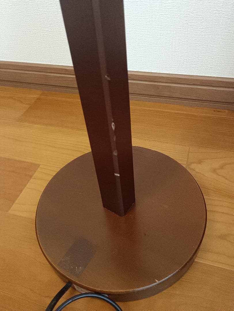 手渡し限定☆ヤコブセン☆ブラウン 木製 フロアスタンド 層状シェード