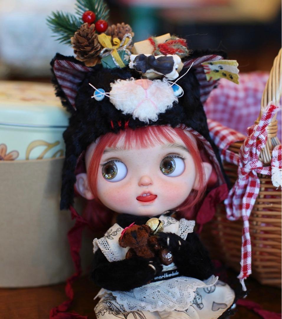 カスタムブライス 海外作家様 かわいい クリスマス仔猫ちゃん 笑顔 フルセット