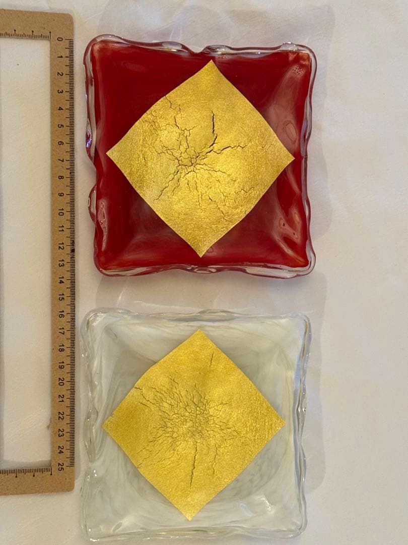 金箔入り菓子皿