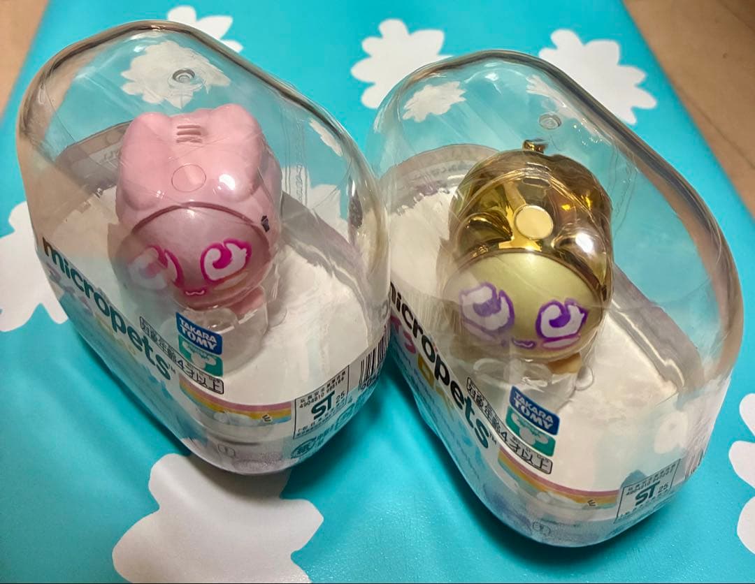 マイクロペット　シークレットゴールデンキャット＆バニー2個セット通信遊び可